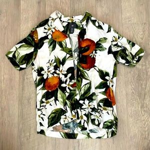 H&M Button up Floral Tee Shirt